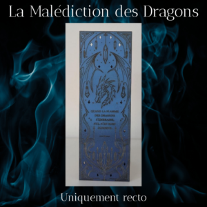 PRECOMMANDE - Marque-Pages - La Malédiction des Dragons